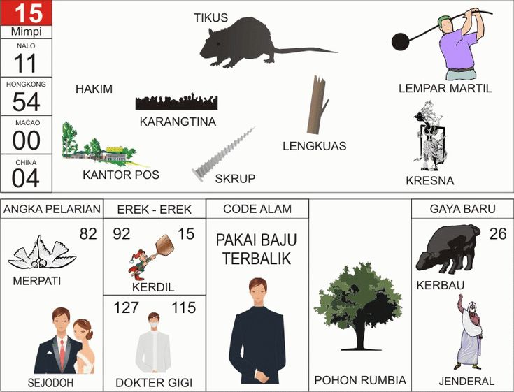 Erek Erek 15 2D Bergambar dan Buku Tapsir Mimpi Lengkap