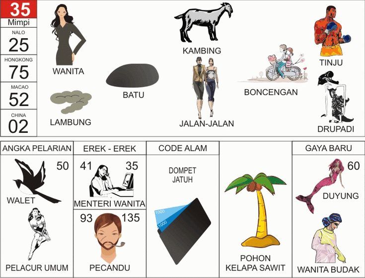 Erek Erek 35 2D Bergambar dan Buku Tapsir Mimpi Lengkap